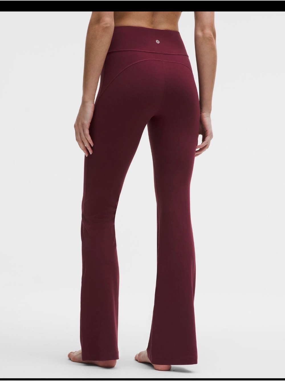 lululemon athletica Women's Burgundy Flare Leggings
